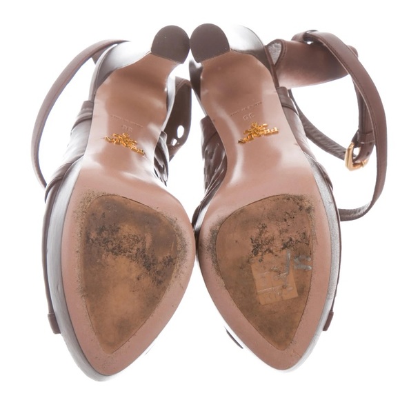 Prada Leather Platform Sandals - Picture 4 of 4